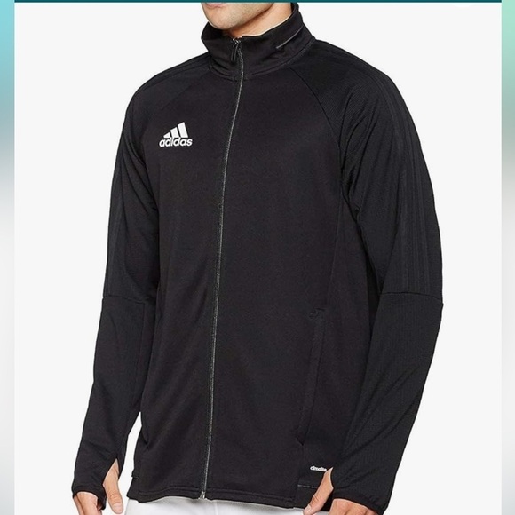 Adidas Jacket Youth Tiro 17 Training Jacket Black/White Size M - Picture 1 of 4